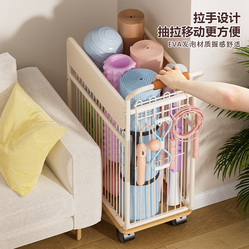 瑜伽垫收纳筐家用哑铃壶铃健身器材运动用品置物架羽毛球拍收纳架,淘宝优惠券,粉丝福利购,淘宝优惠卷