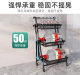 Carbon steel multi-layer kitchen folding trolley storage