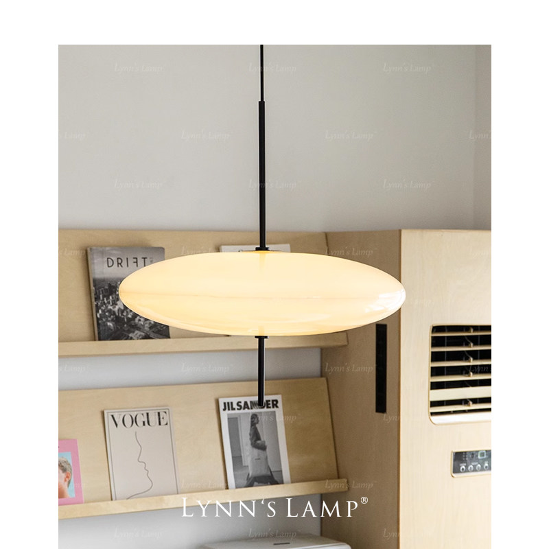 Lynn's立意 北欧飞碟白色吊灯 设计师极简餐厅吧台圆餐桌卧室ufo,淘宝优惠券,粉丝福利购,淘宝优惠卷