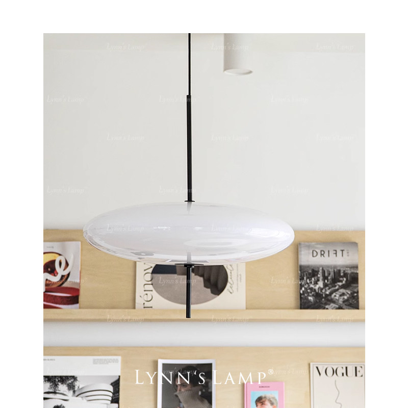 Lynn's立意 北欧飞碟白色吊灯 设计师极简餐厅吧台圆餐桌卧室ufo,淘宝优惠券,粉丝福利购,淘宝优惠卷