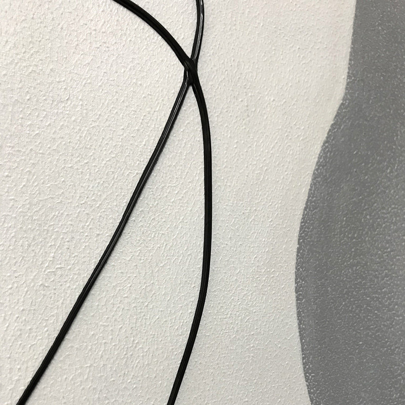 原创手绘极简现代装饰画侘寂风玄关客厅黑白抽象挂画简约线条油画,淘宝优惠券,粉丝福利购,淘宝优惠卷