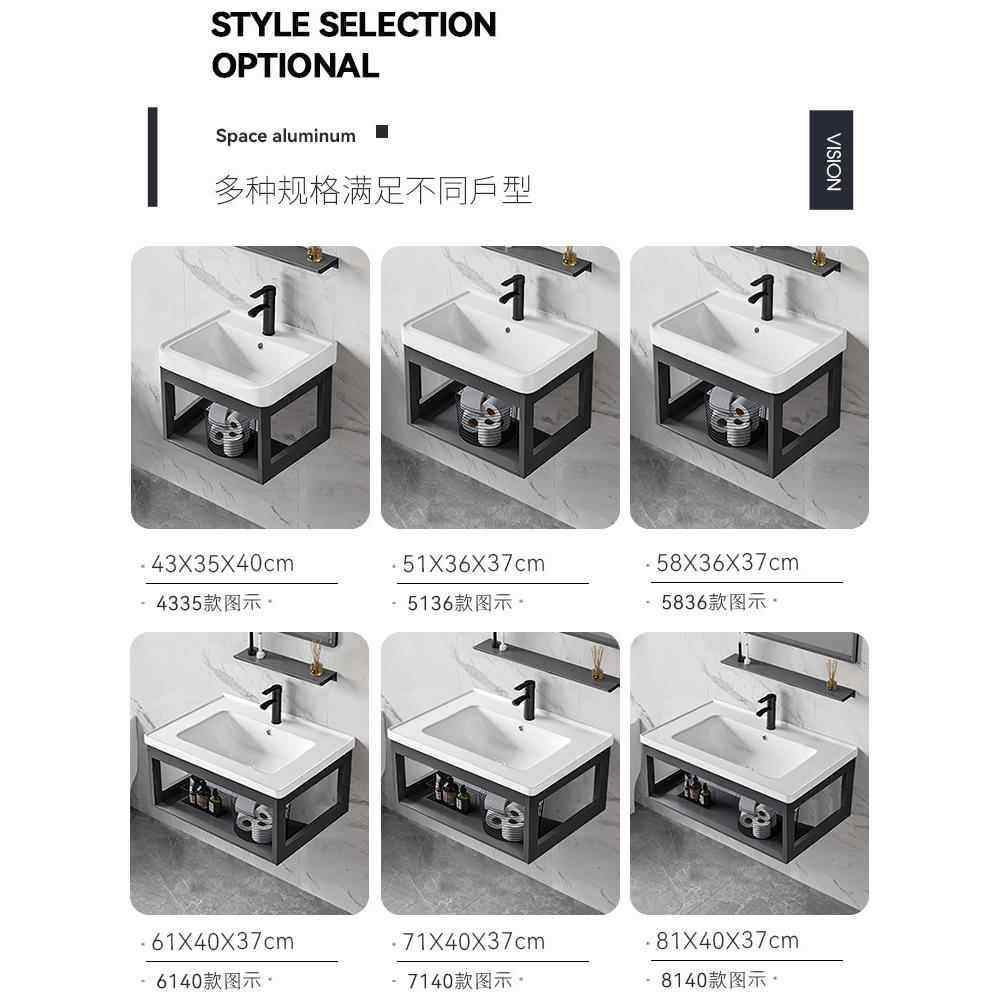 挂墙式洗手盆柜组合阳台简易小户型家用陶瓷洗脸盆卫生间洗漱台池饰品,淘宝优惠券,粉丝福利购,淘宝优惠卷