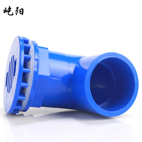PVC90度强排水弯头 鱼缸专用弯排 直排放水底滤组缸水族箱接头 - 图1