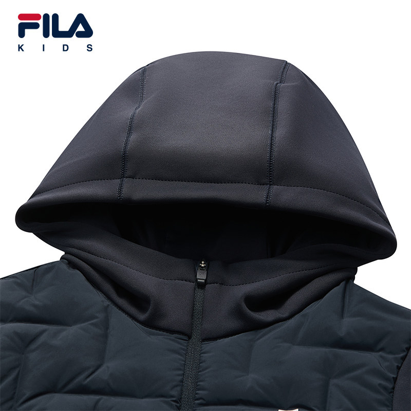 FILA斐乐儿童童装羽绒服2025年冬季新款男中大童轻薄网球运动外套