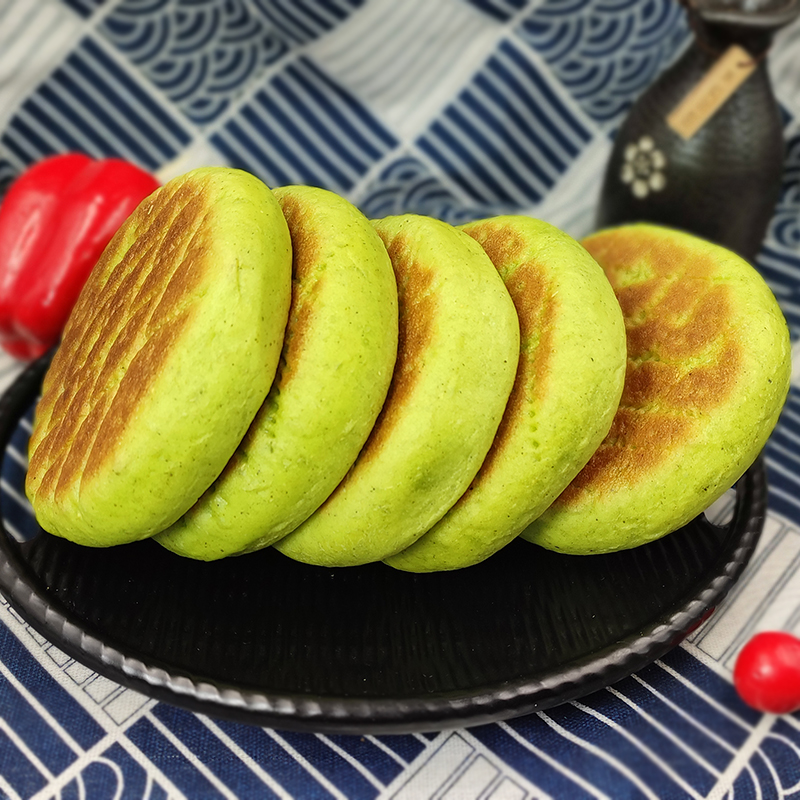 甘肃特产馍馍绿豆饼香豆烤饼手工农家营养早餐特色小吃好吃的美食 - 图0