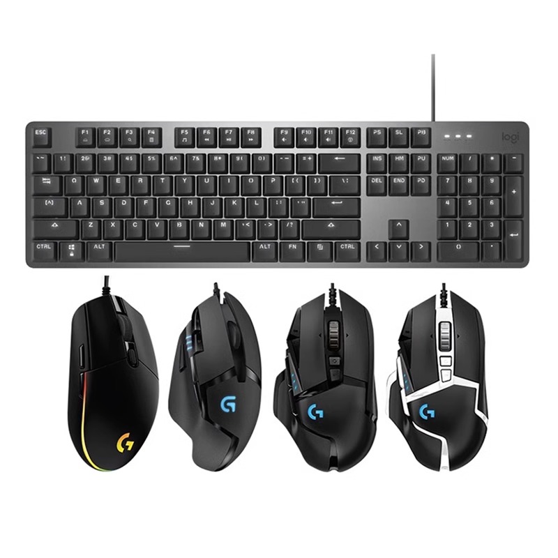 罗技K845机械键盘键鼠套装G502鼠标电竞游戏笔记本电脑台式G102 - 图0