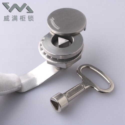 MS-A40-1十字铜防雨锁 防水防尘盖转舌锁 铁皮柜门圆柱锁电表箱锁 - 图0