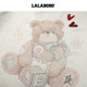 LALABOBO26 new lace splicing top fake two pieces old printed long-sleeved T-shirt