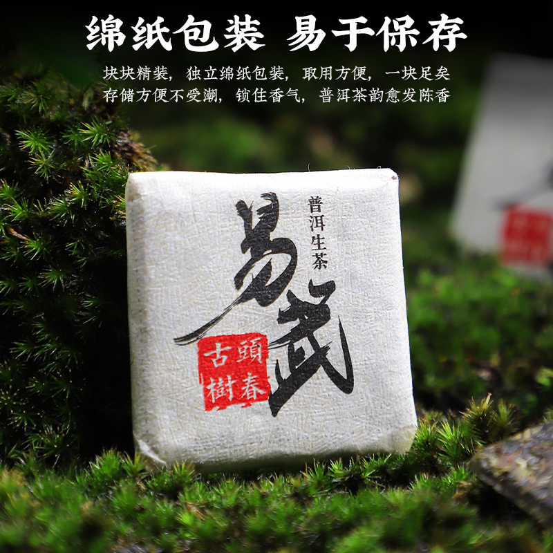 陈一凡普洱生茶小茶饼云南易武产区高山古树头春普洱茶礼盒750g-图1