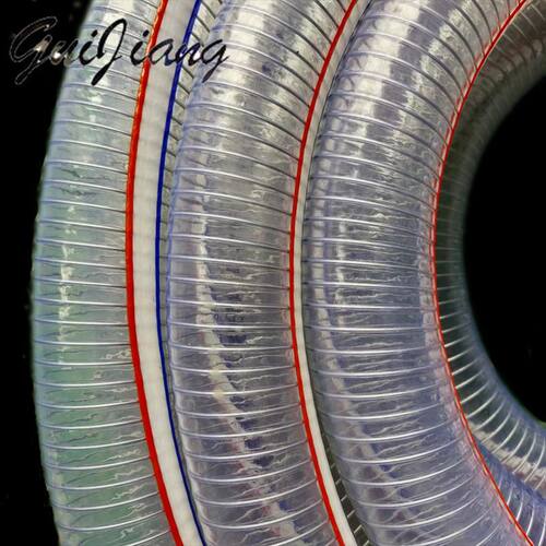 钢丝管软管透明钢丝管骨架真空管50水管pvc加厚钢丝软管抽水管 - 图2