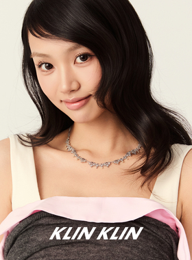 KLINKLIN蕾丝十字花重工锁骨链项链女原创设计感十字架送礼轻奢