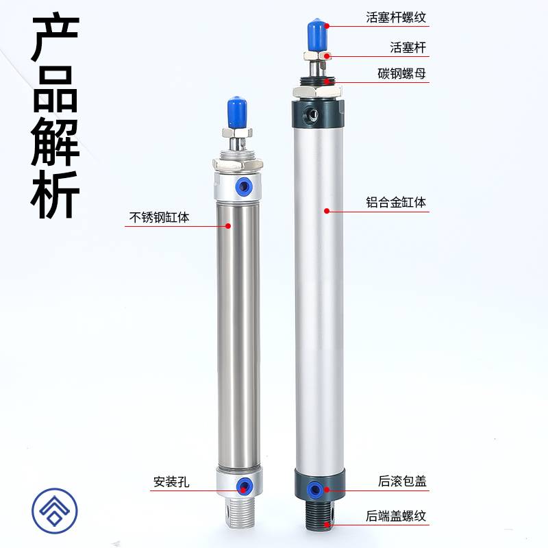 长行程加长型MA迷你气缸MAL16/20/25/32-300*400-350X500-S-CA-CM-图0