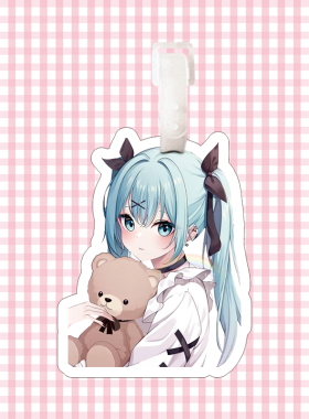 初音未来行李牌书包挂件钥匙扣