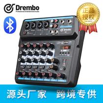 Drembo M6 cross-border source manufacturer with effect USB recording live K song 48 V power mixer