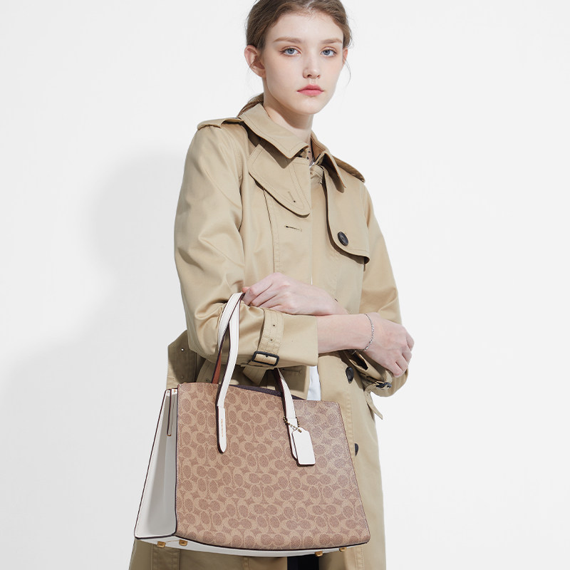 coach /蔻驰官方专柜款中号手提包 COACH海外女士包袋