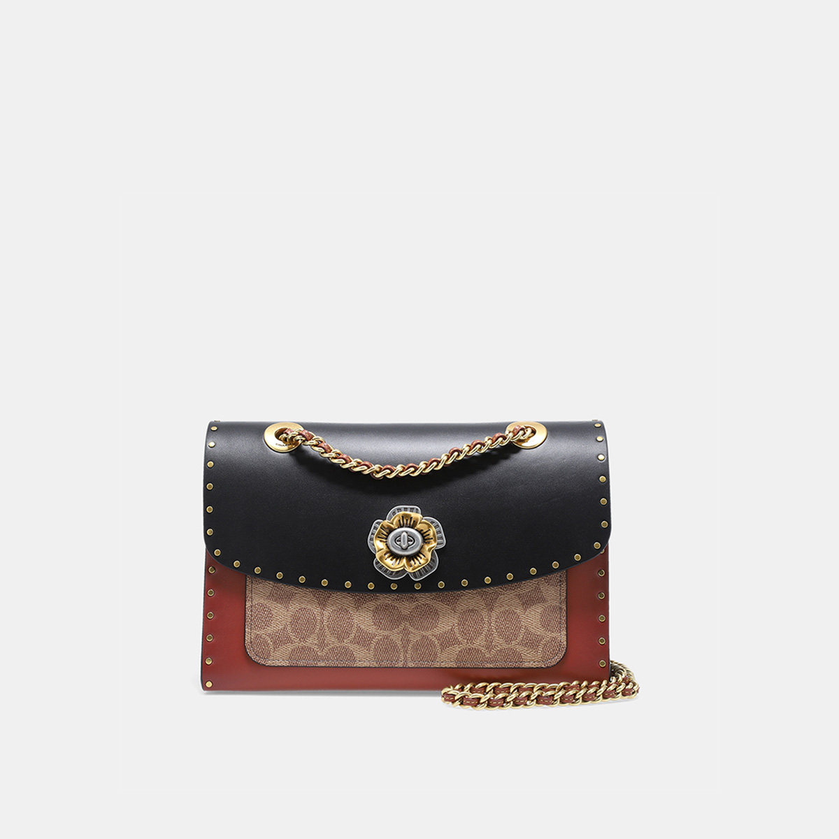 coach /蔻驰官方专柜款手袋链条包 COACH海外女士包袋