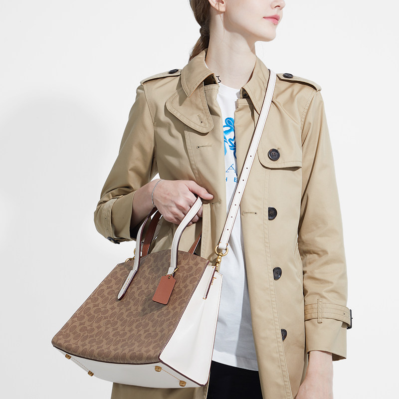 coach /蔻驰官方专柜款中号手提包 COACH海外女士包袋
