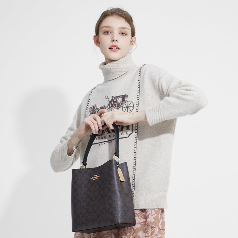 coach /蔻驰官方奥莱款小号水桶包 COACH海外女士包袋