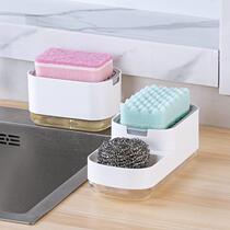 Sink wash Essence Pressure Extractor Soap Dispenser Press Case Theiner Split Bottle Kitchen Containing Dishwashing Sponge Drain rack