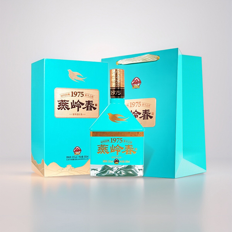 单盒官方华都酱酒燕岭春知春53度酱香型白酒纯粮食酒单瓶500ml