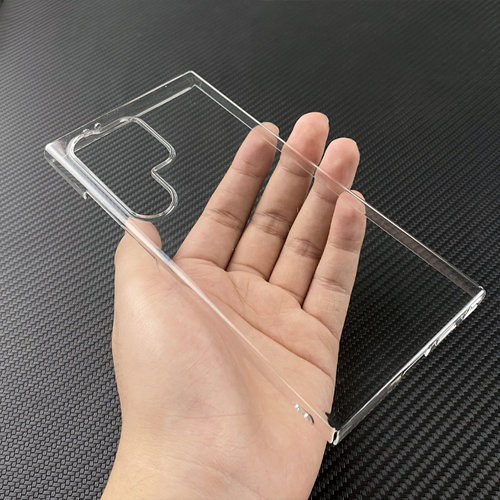 裸机感水晶硬壳适用于三星Galaxy S26 S25 S24 S23 S22 S21轻薄FE透明S20摄像头Ultra保护Edge防摔Plus手机套 - 图2