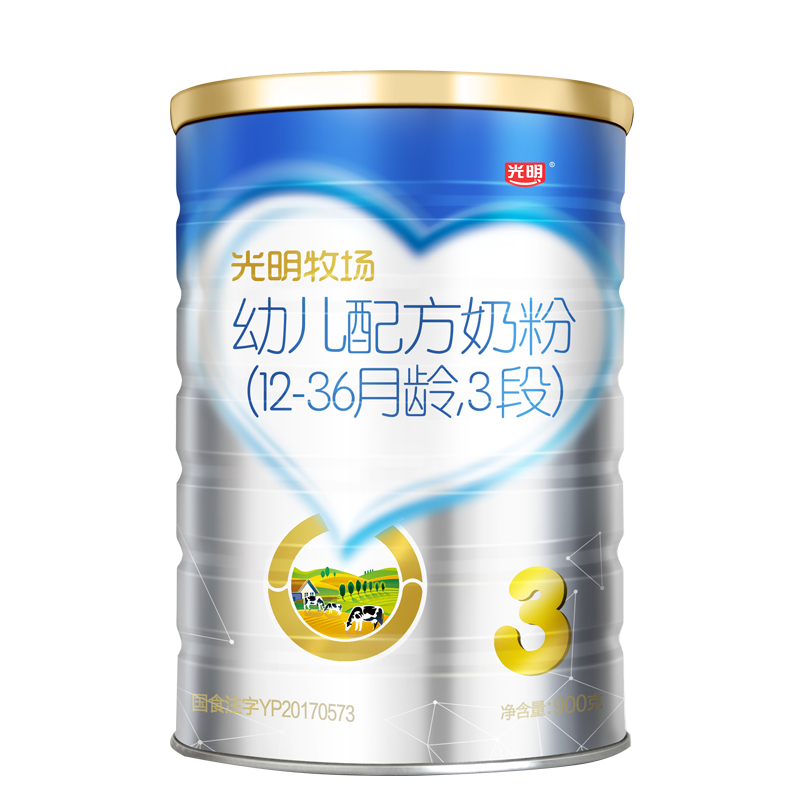 光明牧场幼儿配方3段900g单奶粉 光明奶粉婴幼儿牛奶粉