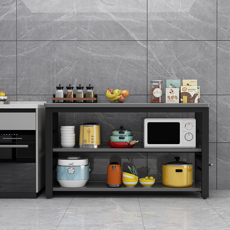 厨房置物架落地多层置物柜切菜多功能橱柜碗碟锅微波炉烤箱储物柜,淘宝优惠券,粉丝福利购,淘宝优惠卷