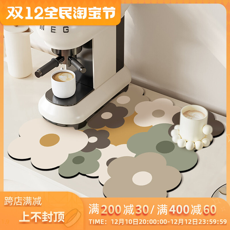 厨房沥水垫碗盘干燥垫隔热杯垫台面软硅藻泥防滑垫洗手台吸水垫,淘宝优惠券,粉丝福利购,淘宝优惠卷