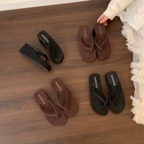 Модные сланцы на платформе, тапочки, обувь, пляжные слайдеры, туфли