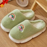 Демисезонные удерживающие тепло тапочки на платформе для влюбленных, 3.5см