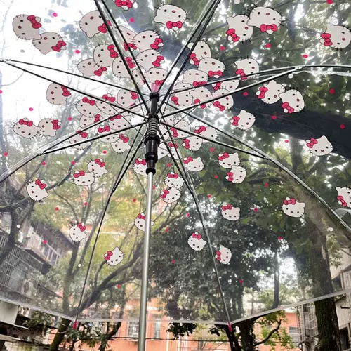 Hello Kitty, мультяшный автоматический зонтик, полностью автоматический, популярно в интернете