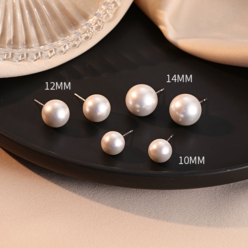 Ретро серьги из жемчуга, серебро 925 пробы, коллекция 2023, в западном стиле, простой и элегантный дизайн, по фигуре