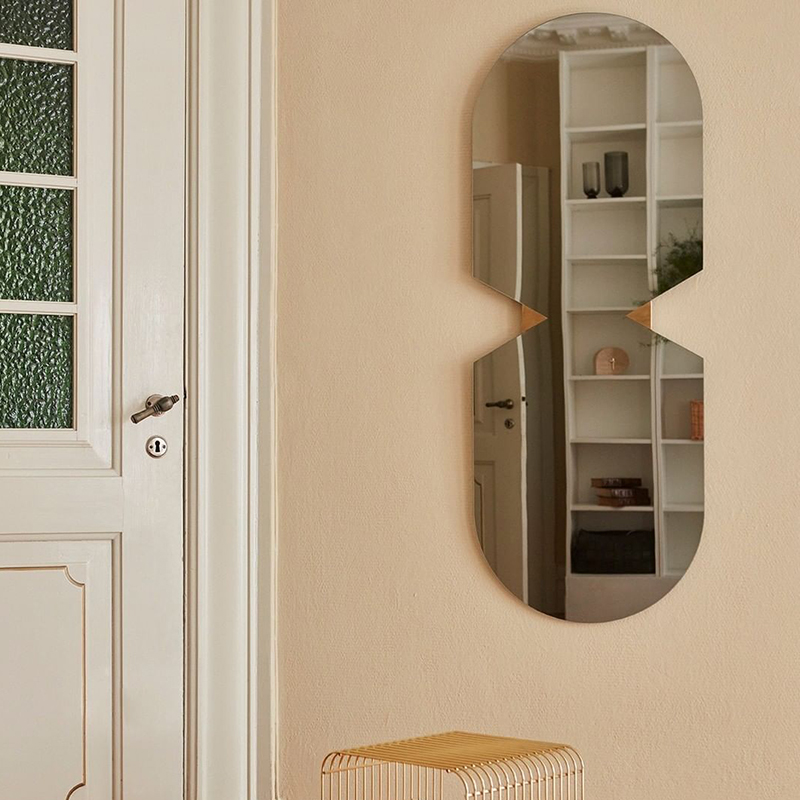 丹麦AYTM欧式全身换衣镜子轻奢VERTO全身镜霓虹变色挂墙安装简便-图3