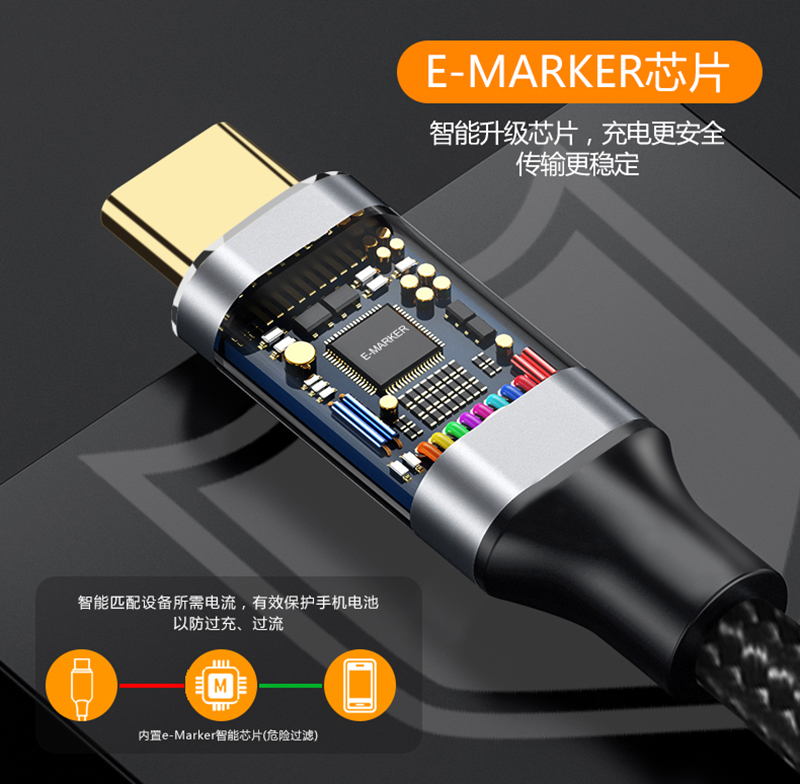 萨科雷Type-C公对母延长线usb3.1gen2数据线10gbs扩展坞C口转接适用手机电脑笔记本任天堂switchPD100W加长线-图1