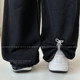 The pin style is more secure! An artifact to prevent trouser legs from mopping the floor
