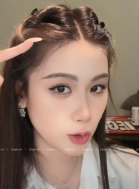 夹侧边夹刘海高颜值的圆珠小抓夹