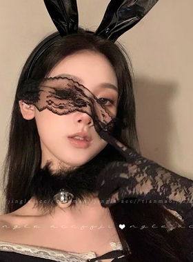 立体亮面兔耳发箍秒变甜辣兔女郎