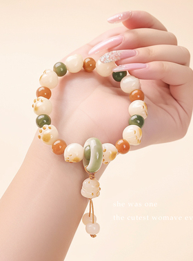 猫爪菩提手串女款盘玩珠子佛珠