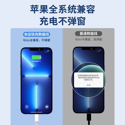 适用苹果iPad 9充电线30WPD快充10.2英寸平板ipad 5 6 7 8充电iPad 9.7寸平板充电线iPad第6 7 8 9代数据线 - 图0