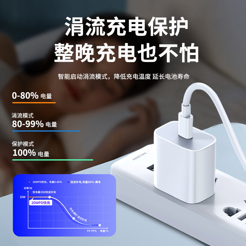 适用苹果X充电器20W瓦PD快充头18W套装XR充电头Xs手机iphoneX充电插头iphoneXR闪充iphoneXsMax加长2米20w