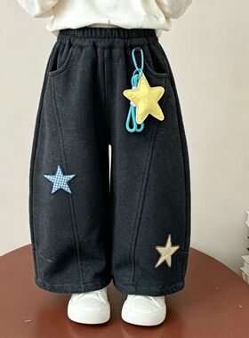 安阳童装女小童加绒卫裤