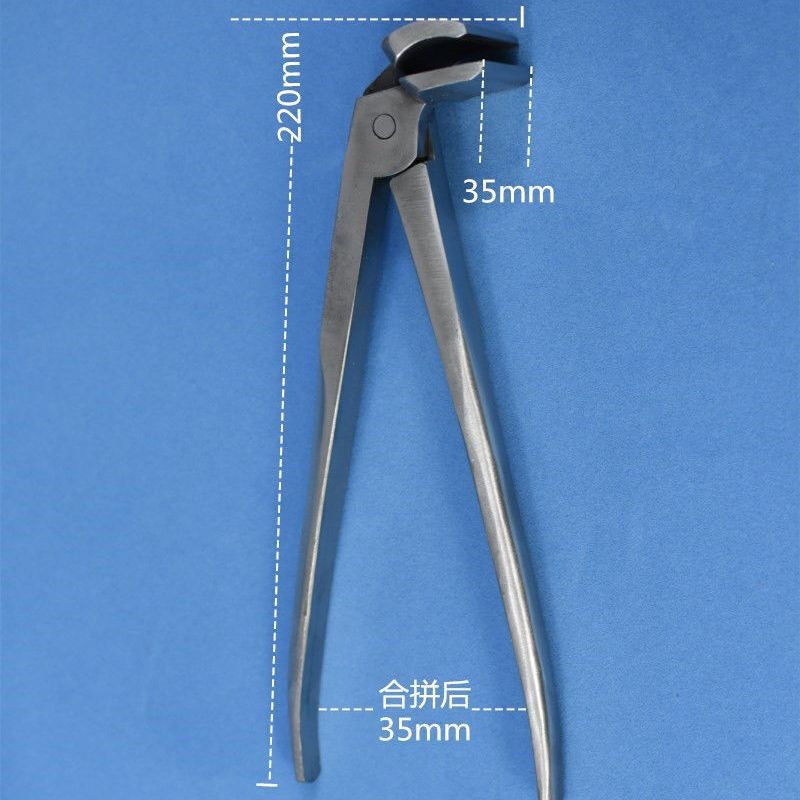 不锈钢直包钳直嘴弯嘴银包手工皮具铬钢较框钳直头弯头夹包钳子-图2