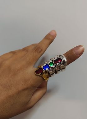 假面骑士歌戈查德一之濑宝太郎银戒指指环小众独特饰品可调节速发