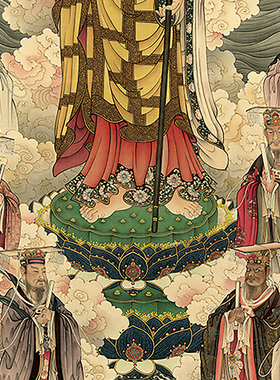 十殿阎王画像道场装饰水陆卷轴画