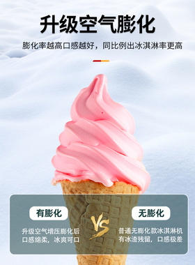 东贝冰淇淋机商用摆摊立式全自动冰激凌机网红台式甜筒机软雪糕机