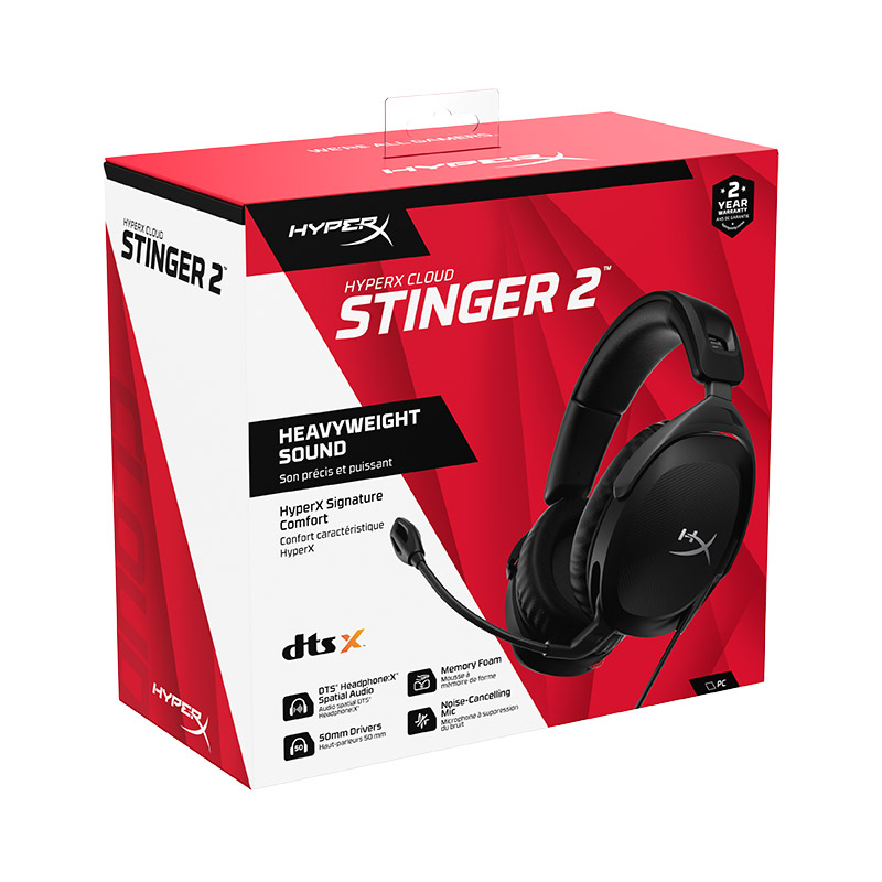 HyperX极度未知 Stinger毒刺2头戴式电竞游戏耳机有线金士顿耳麦 - 图3