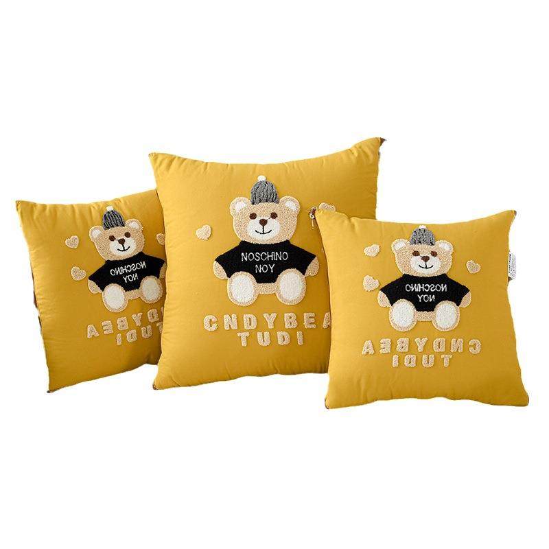 帽子熊毛巾绣四季款抱枕被子两用四季通用二合一沙发汽车靠枕车载,淘宝优惠券,粉丝福利购,淘宝优惠卷