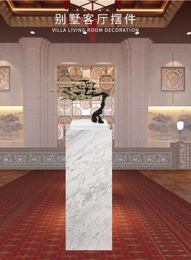 厂家别墅客厅摆件酒店样板房会展营销中心铸铝树摆件雕塑现货