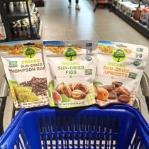 Box Horse Supermarket Fresh HappyVillage Organic apricots dry without fig dried grapes Dry 198g snacks