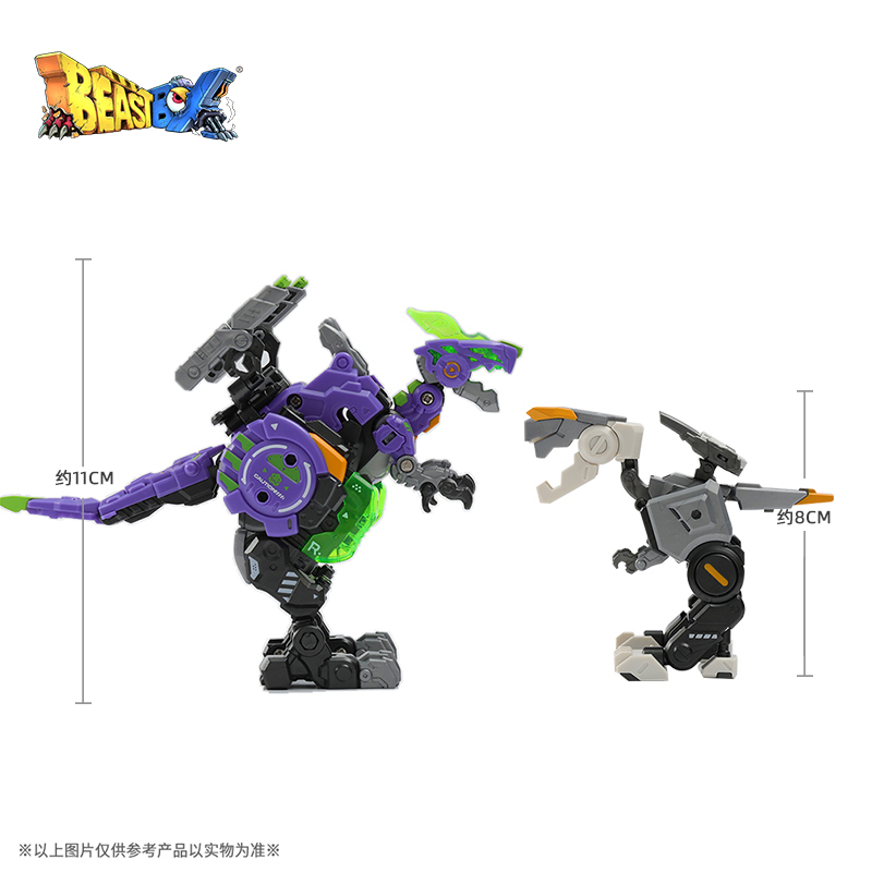 【BEASTBOX】猛兽匣系列锂怪酸鬼套装 恐龙变形玩具模型潮玩手办 - 图1